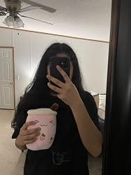 Customer photo review of Cute Kawaii Boba Tea Plush Toy – Soft Strawberry Milk Tea Stuffed Plushie & Huggable Throw Pillow Cushion