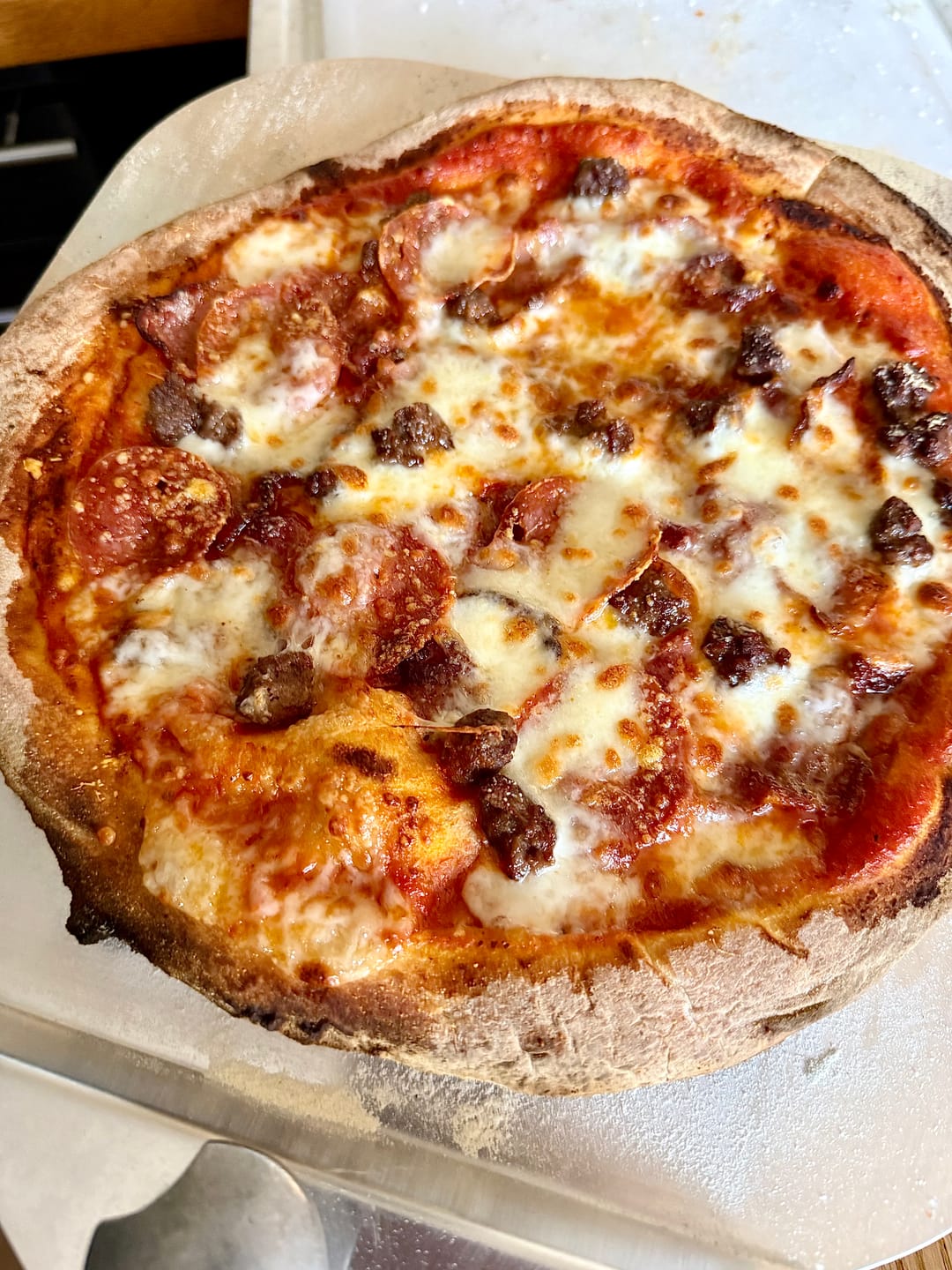 Customer photo review of Sourdough Pizza Bases