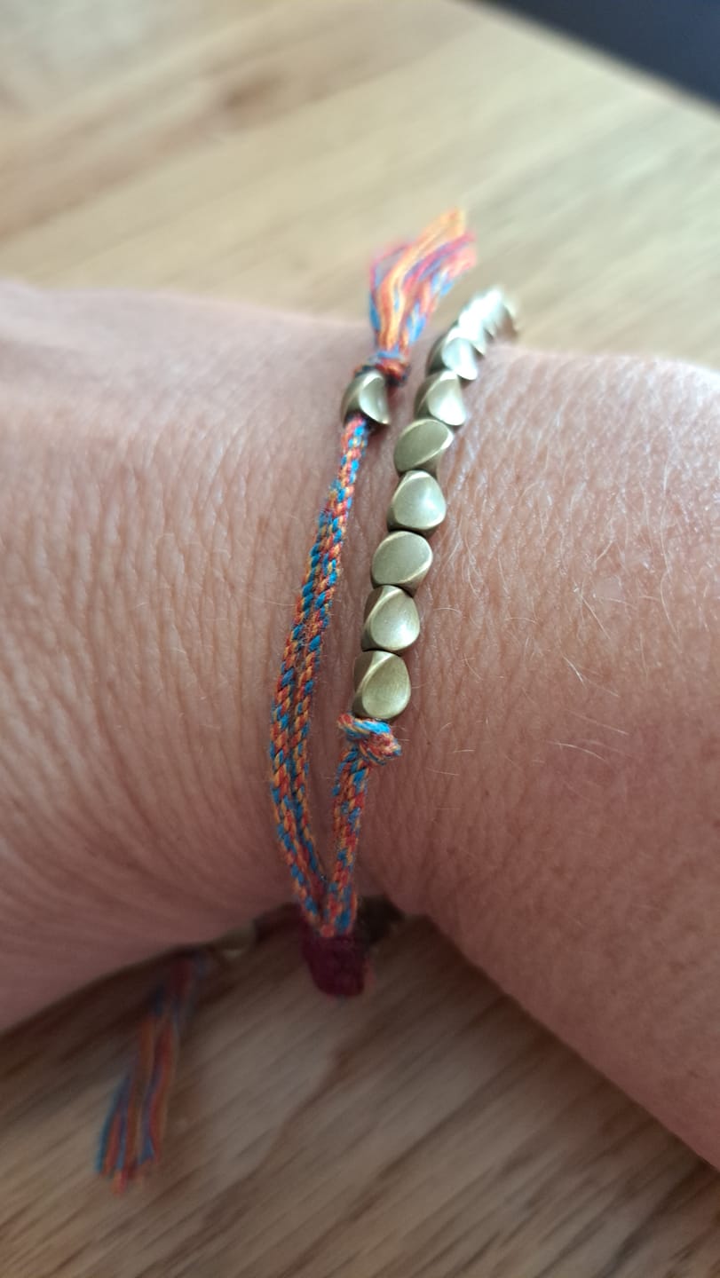 Customer photo review of Tibetisches Kupfer Glücksarmband