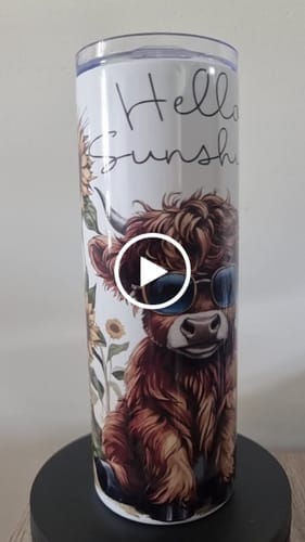 Customer photo review of 750ml (25oz) Tumbler Frosted voor sublimatie