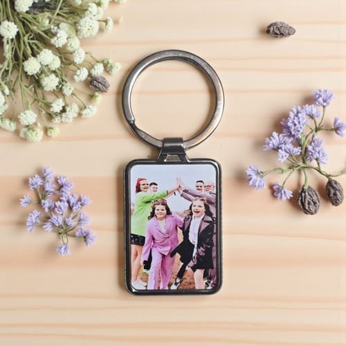 Customer photo review of Metalen Sleutelhanger Rechthoek 3x7,5 cm – Geschikt voor Sublimatie
