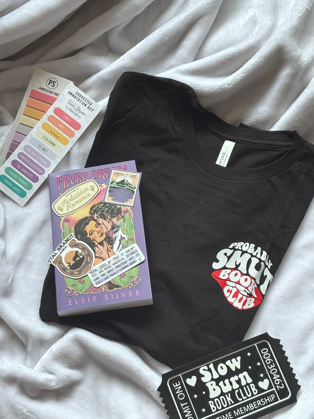 Customer photo review of smut slut book club subscription