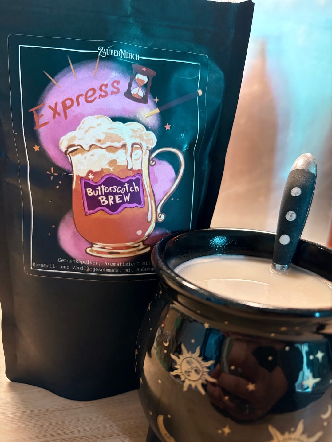 Customer photo review of Express Butterscotch Brew – Getränkepulver Karamell Vanille Geschmack