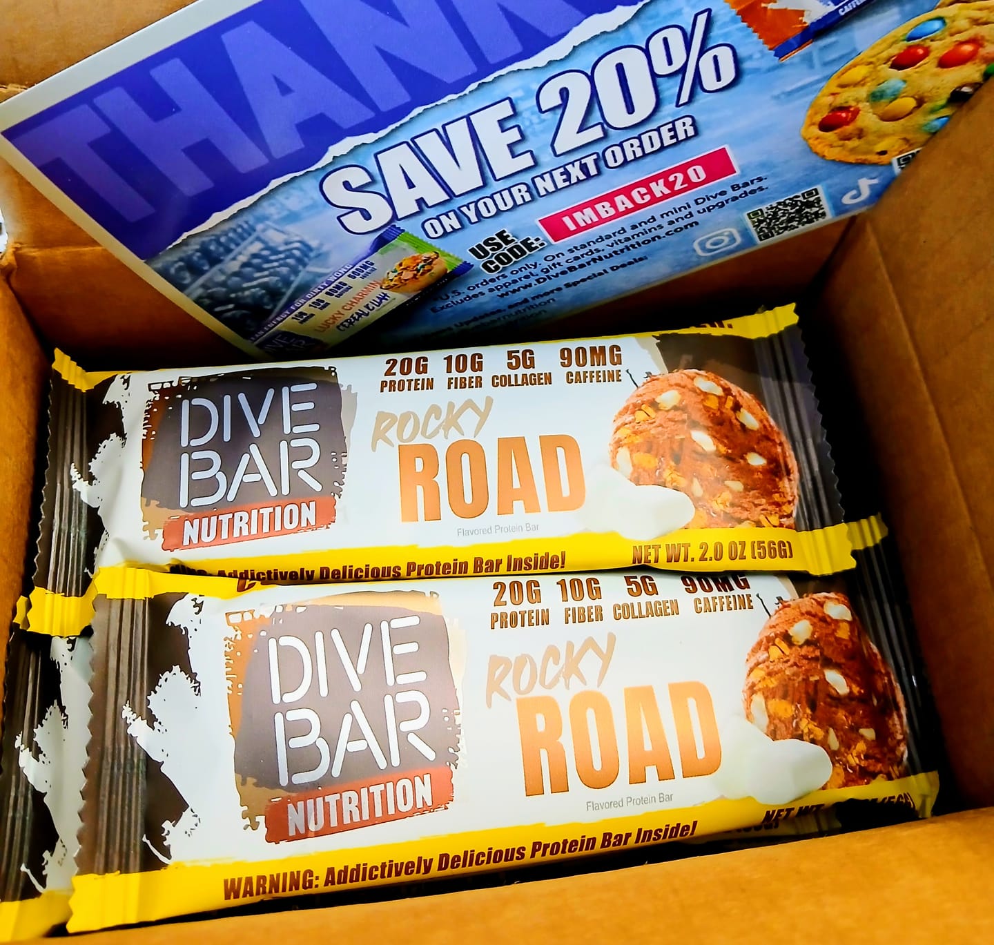 Customer photo review of Rocky Road - 6 bars_