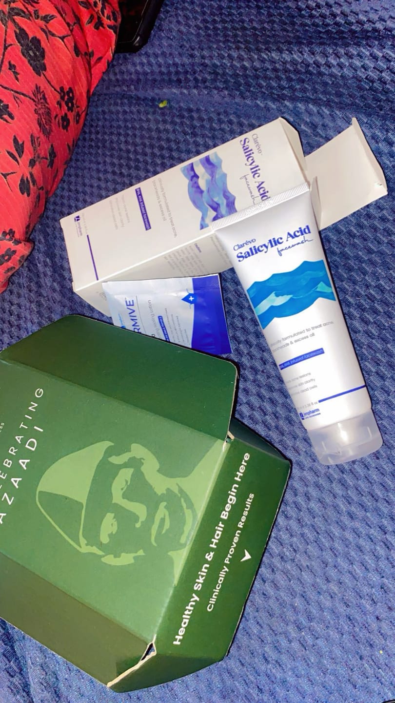 Customer photo review of Brightening Pink Clay Mask