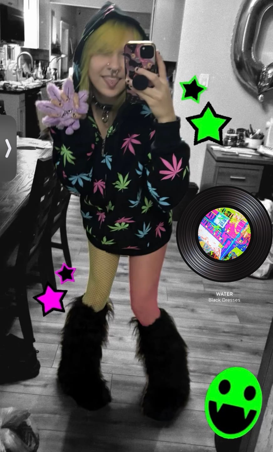 Customer photo review of Blaze It Hoodie