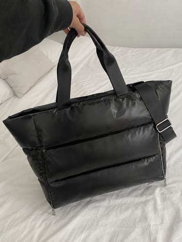 Customer photo review of Women’s Gym Bag – Cloud