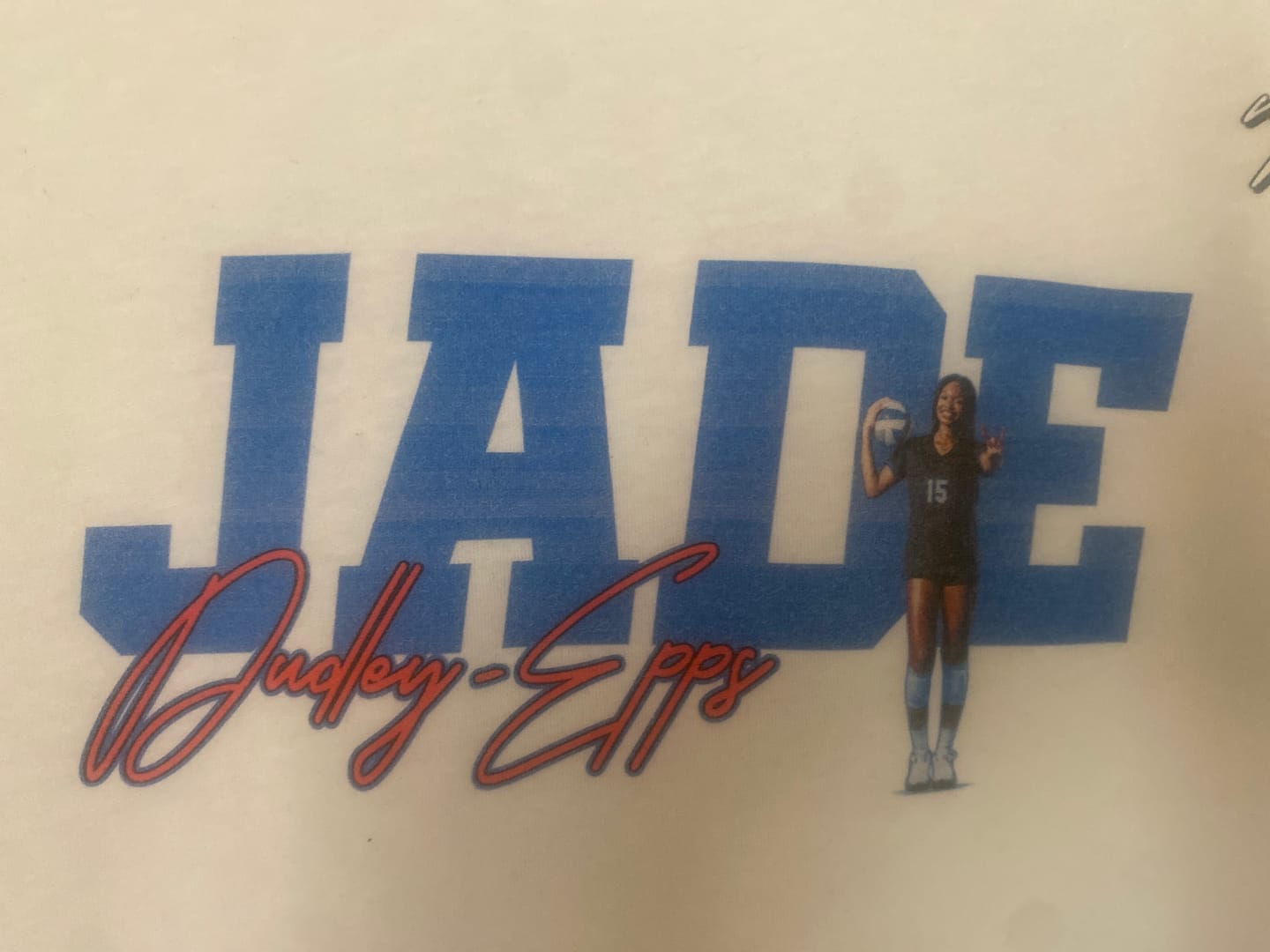 Customer photo review of Jade Dudley-Epps Graphic Tee