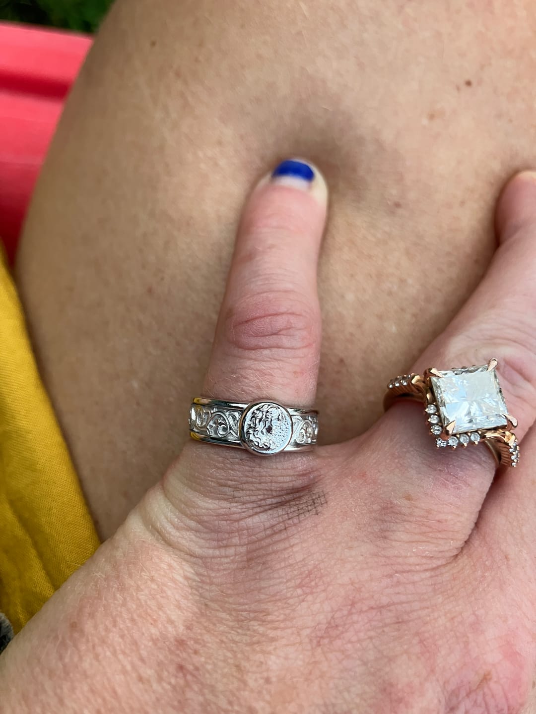 Customer photo review of Medusa Band Ring