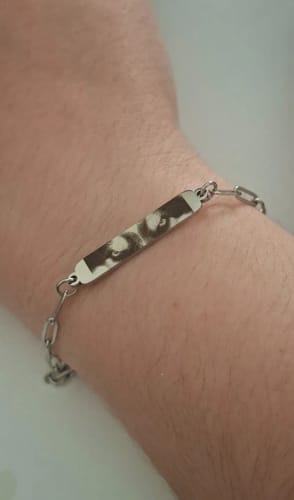 Customer photo review of Custom Eyes Bracelet