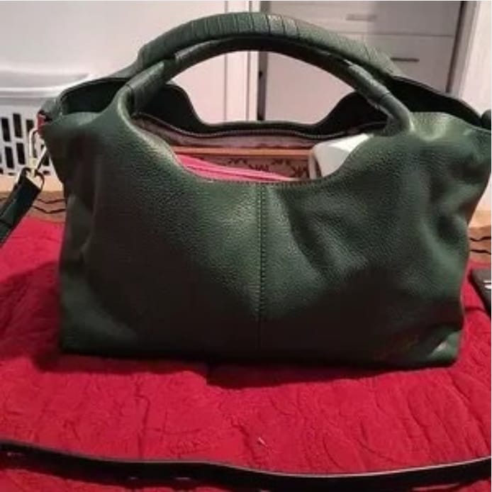 Customer photo review of Carrina – Soft Leather Everyday Hobo Bag
