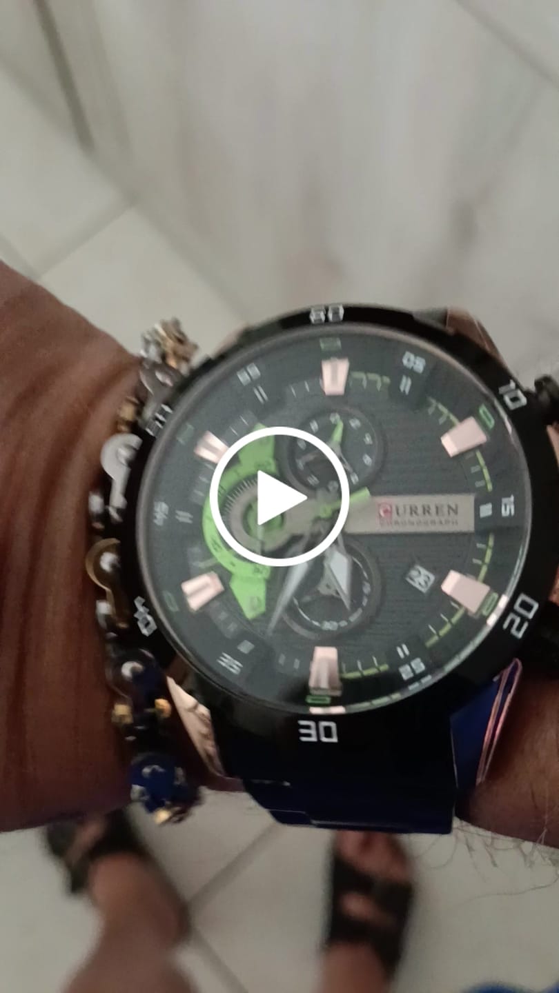 Customer video review of Curren Madrid® orologio uomo acciaio