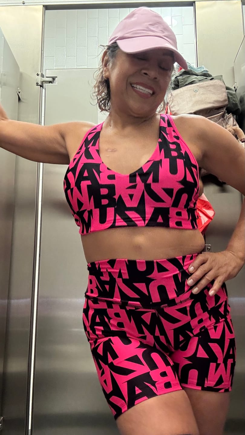 Customer photo review of Ultrabright High Waisted ZW Biker Shorts