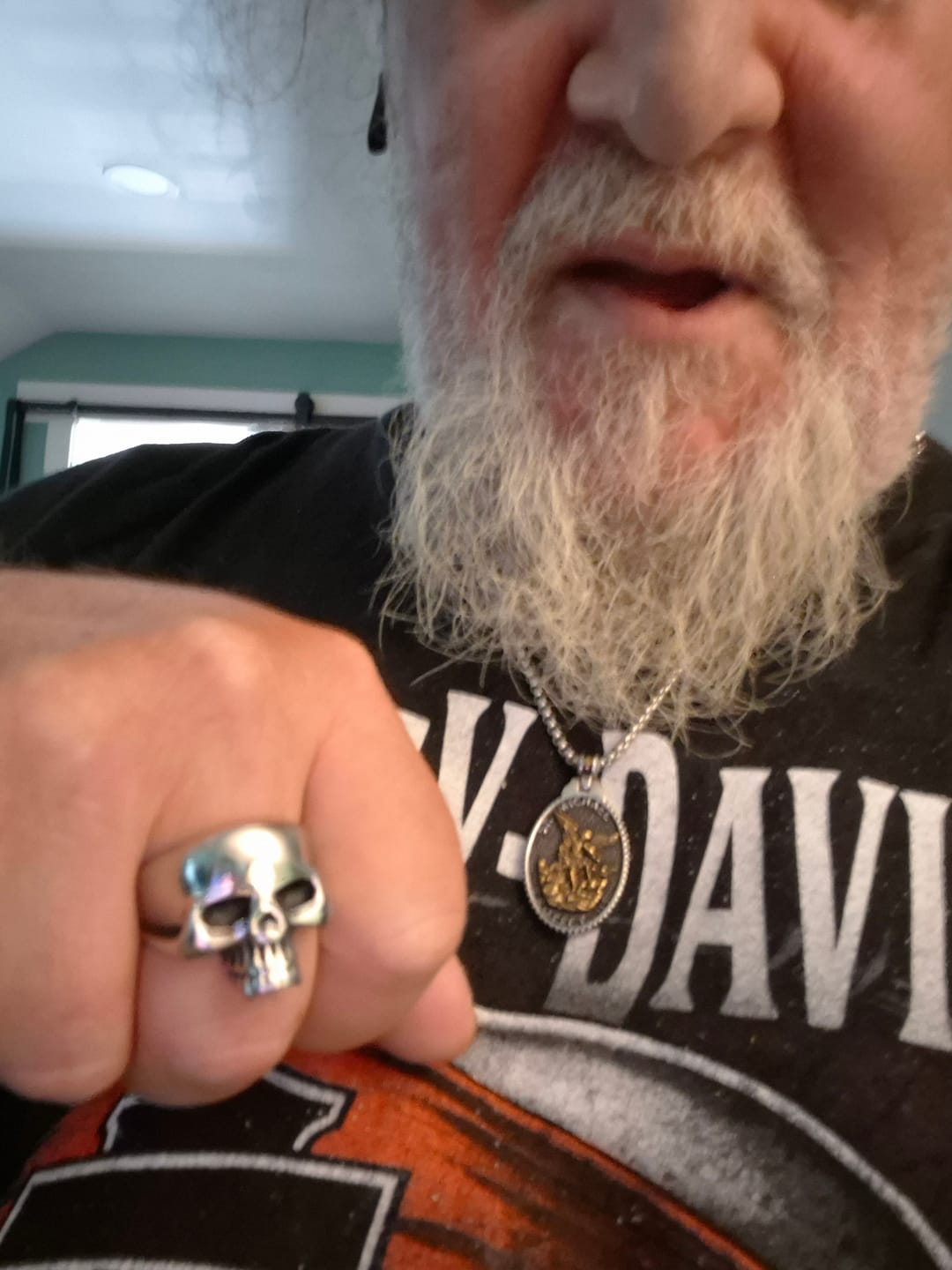 Customer photo review of ST. MICHAELS BADGE.