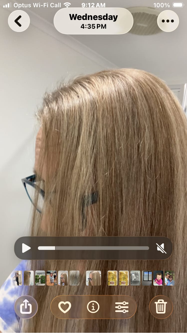 Customer photo review of Instant Dye Shampoo