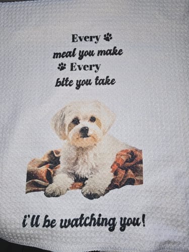 Customer photo review of Waffle Handdoek 45x71cm voor sublimatie