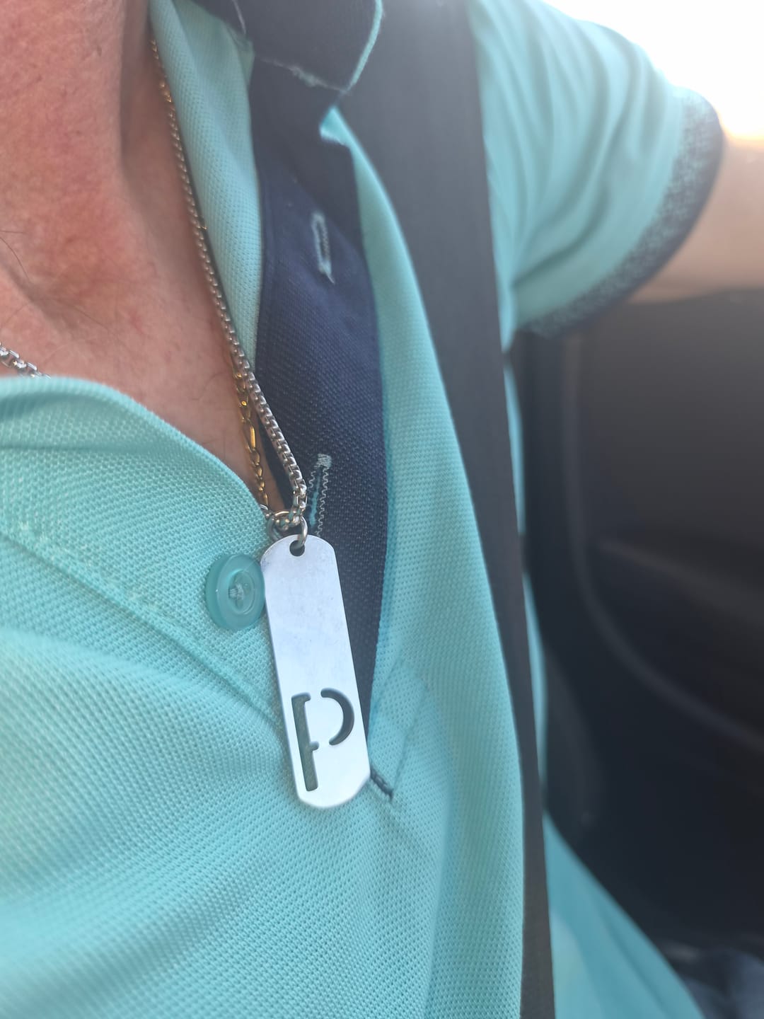 Customer photo review of Charming Initial Necklace