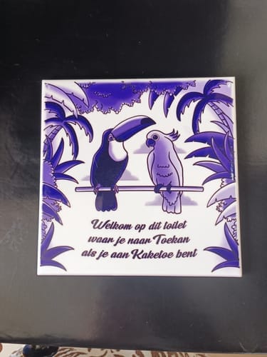 Customer photo review of Sublimatie tegel 15x15 cm wit glans – keramiek A+ kwaliteit