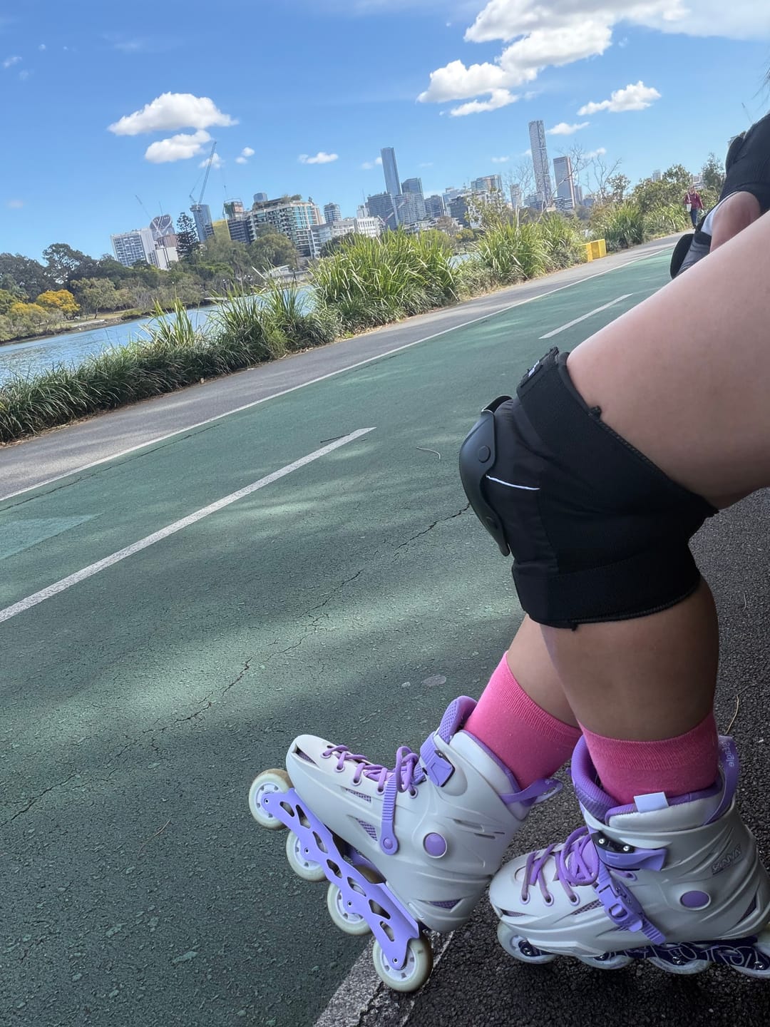 Customer photo review of Flying Eagle FBS+ Avian Purple Skates