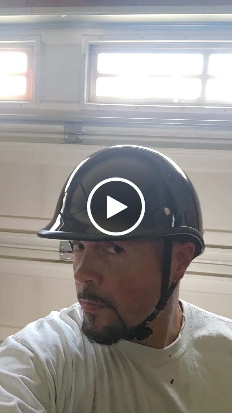 Customer video review of Low Profile Reversible DOT Polo Helmet / Gloss Black