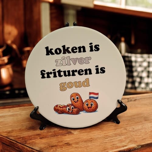 Customer photo review of Keramische Tegel 20 cm Rond Wit Glanzend voor sublimatie