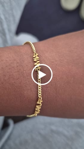 Customer photo review of Custom Name Bracelet