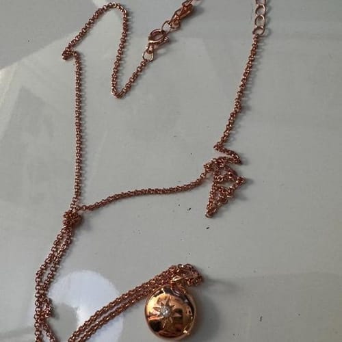 Customer photo review of Custom Photo Locket Necklace