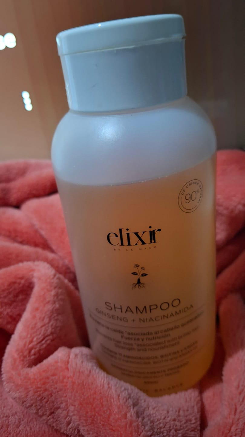 Customer photo review of Shampoo Ginseng + Niacinamida