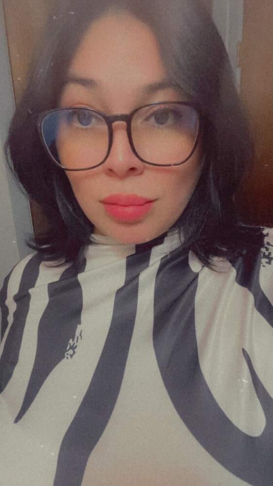 Customer photo review of Ninonine "Sloane" | Abstract Geometric Mock Neck Top
