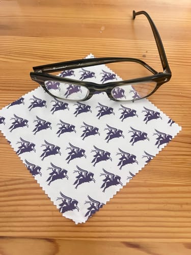 Customer photo review of Microvezel Brillendoekje voor sublimatie