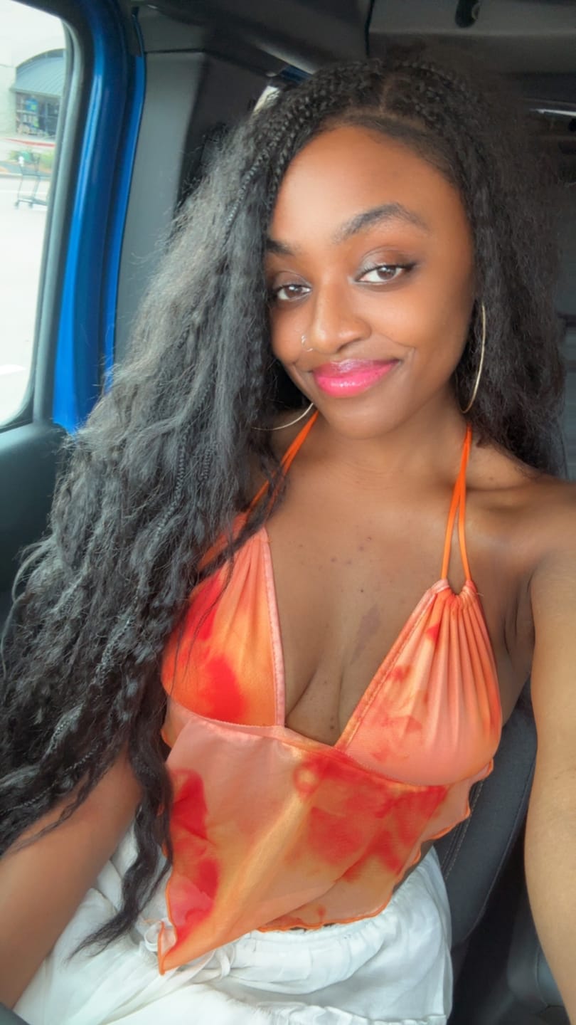 Customer photo review of Makeda -  Kinky Straight Virgin Human Hair Ultra Full Boho Box Braided Wig