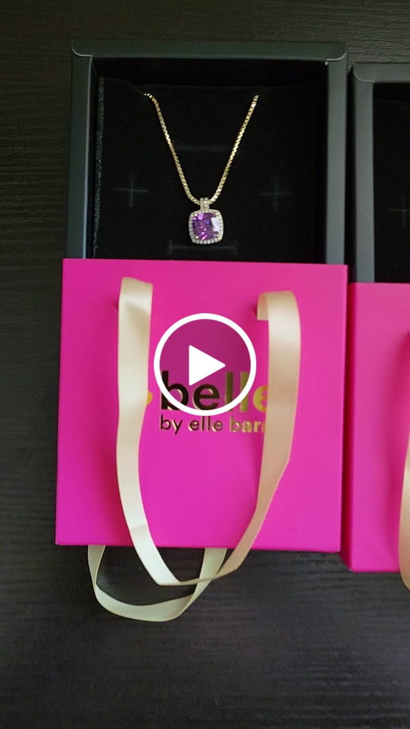 Customer video review of Belle Birthstone CZ Necklace | Gold