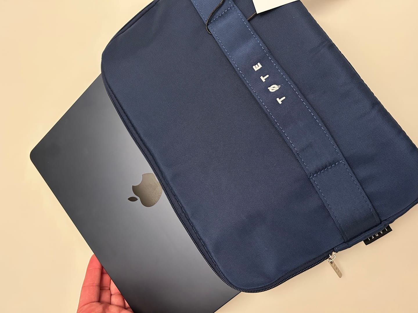 Customer photo review of Navy Blue Laptop Sleeve 13"