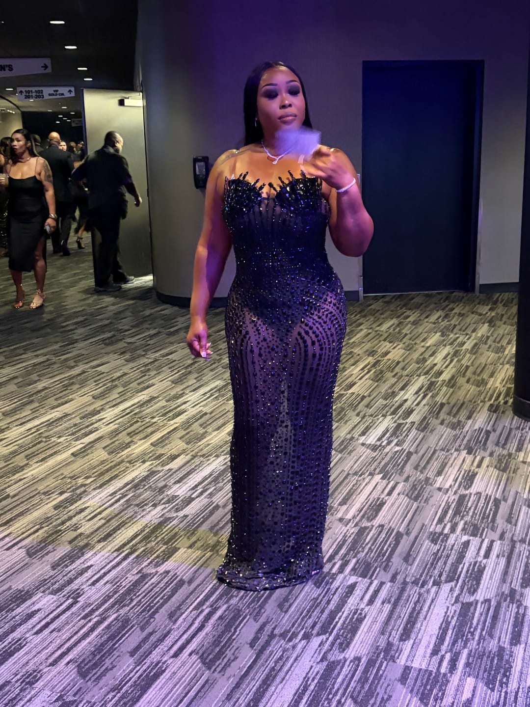 Customer photo review of Fool In Love All Black Maxi Dress (Ready To Ship)