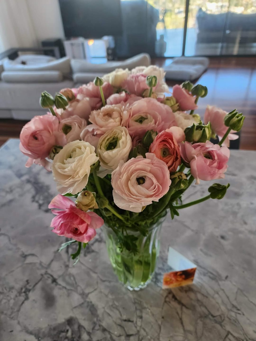 Customer photo review of Pink Ranunculus Wrap
