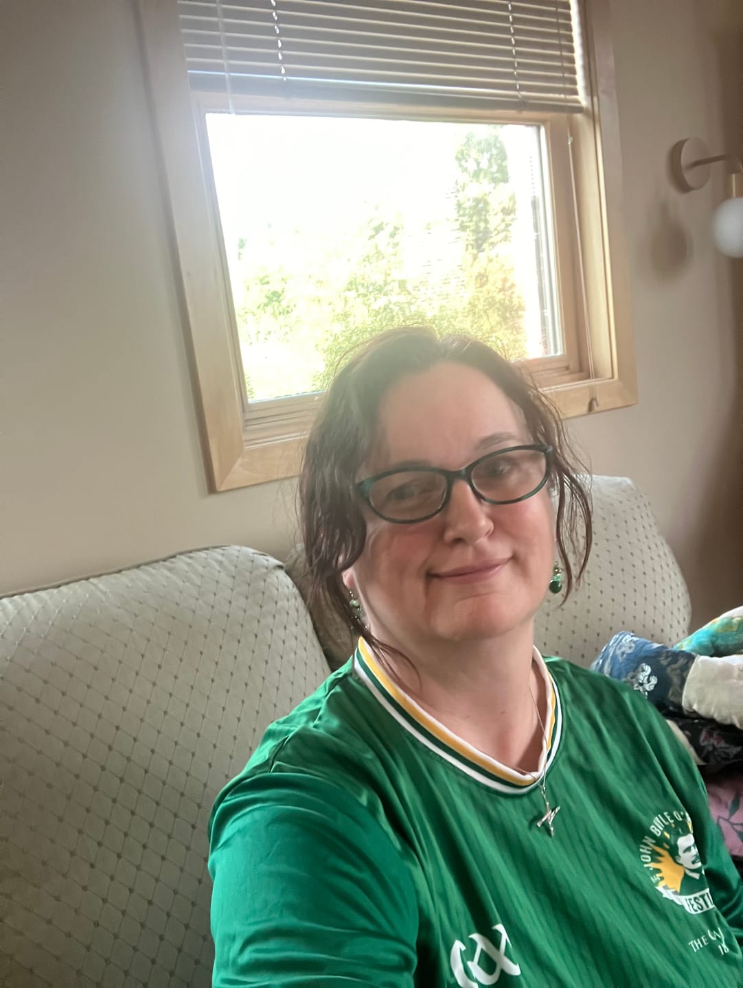 Customer photo review of St. Brigid's Cross™ Pendant — 18K White Gold Necklace