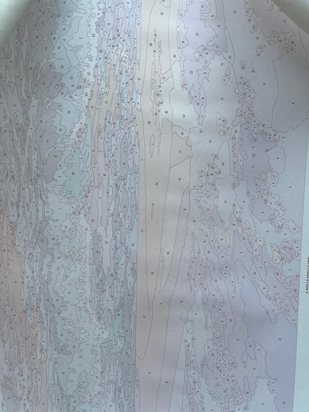 Customer photo review of Romantic canal | Paint by Number