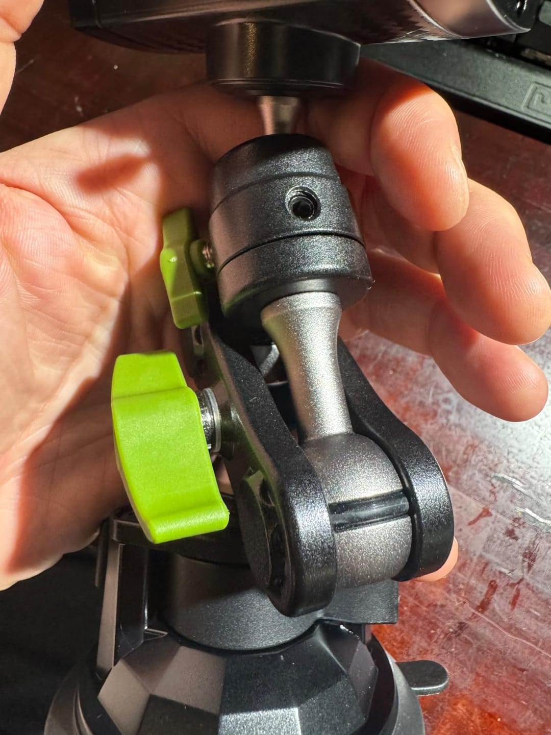 Customer photo review of Super Durable Metal Phone Holder