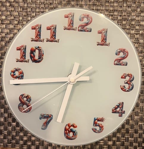 Customer photo review of Glazen Klok 20cm voor sublimatie