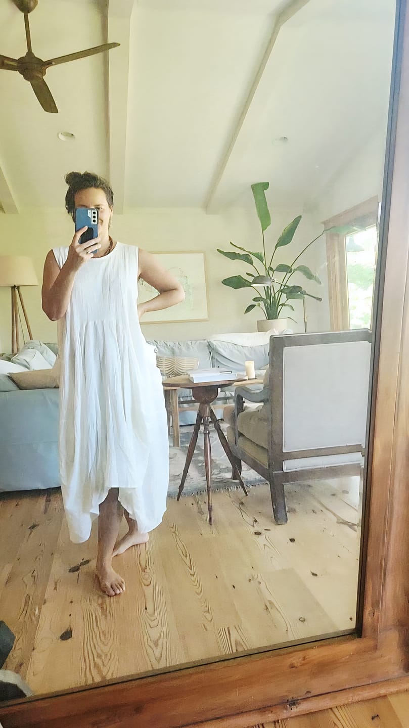 Customer photo review of Midaxi Dress Wayan Off White