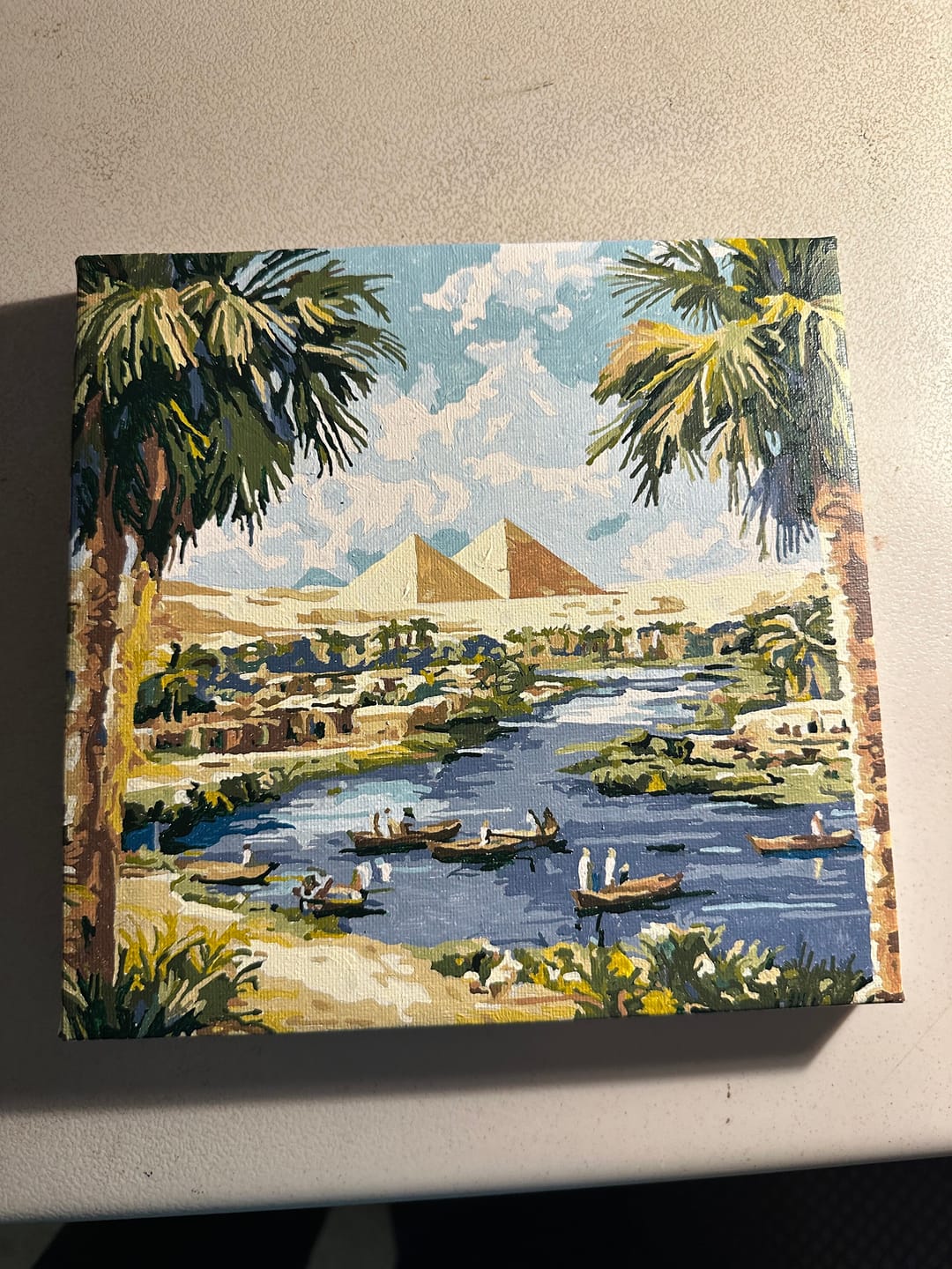 Customer photo review of Egypt Ancient Wonders (Paint by Numbers)