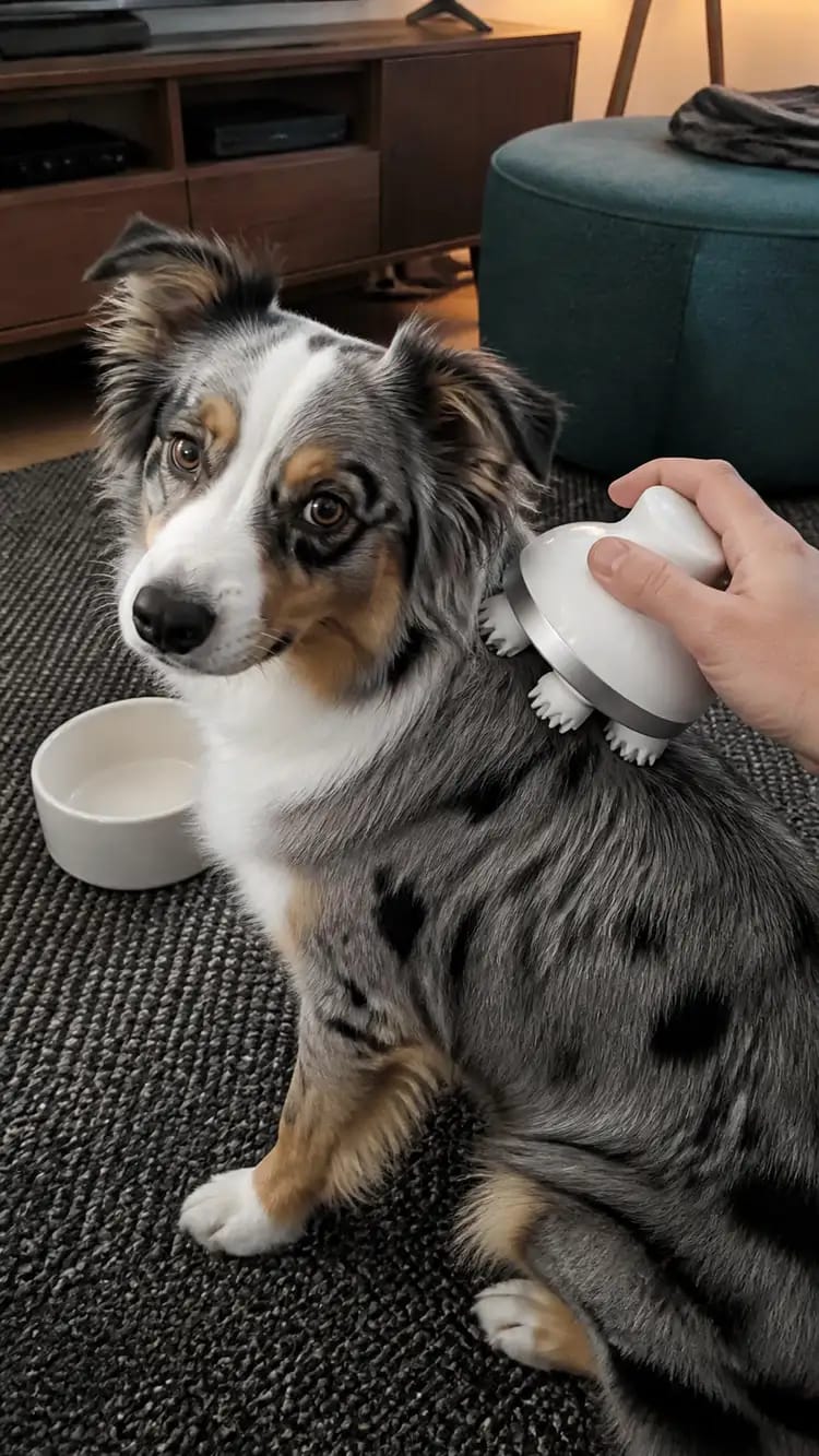 Customer photo review of Viva PetZen Ergonomic Pet Massager