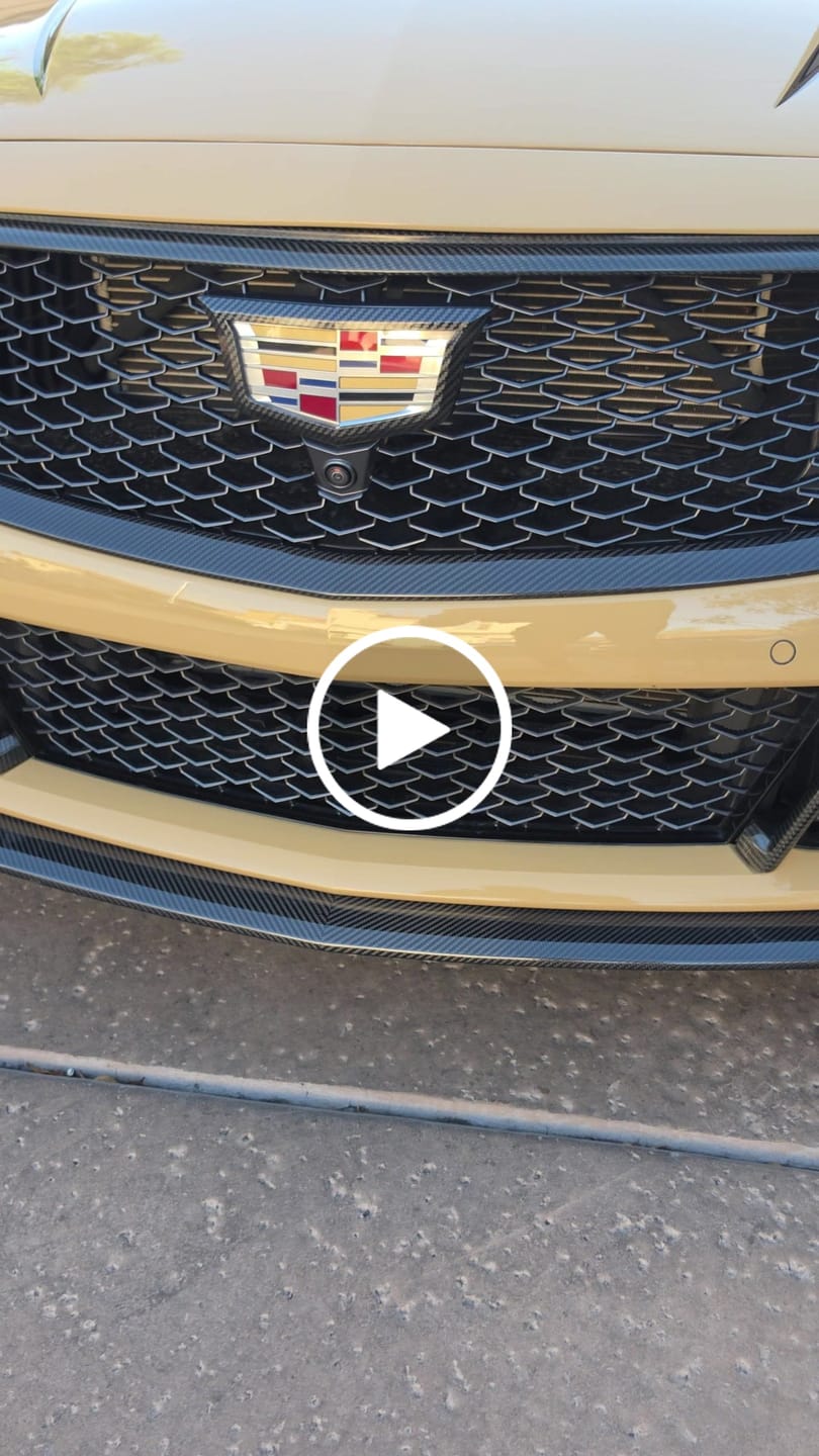 Customer video review of 2022-24 Cadillac CT5-V Blackwing Dry Carbon Fiber Front Upper & Lower Grille Trim