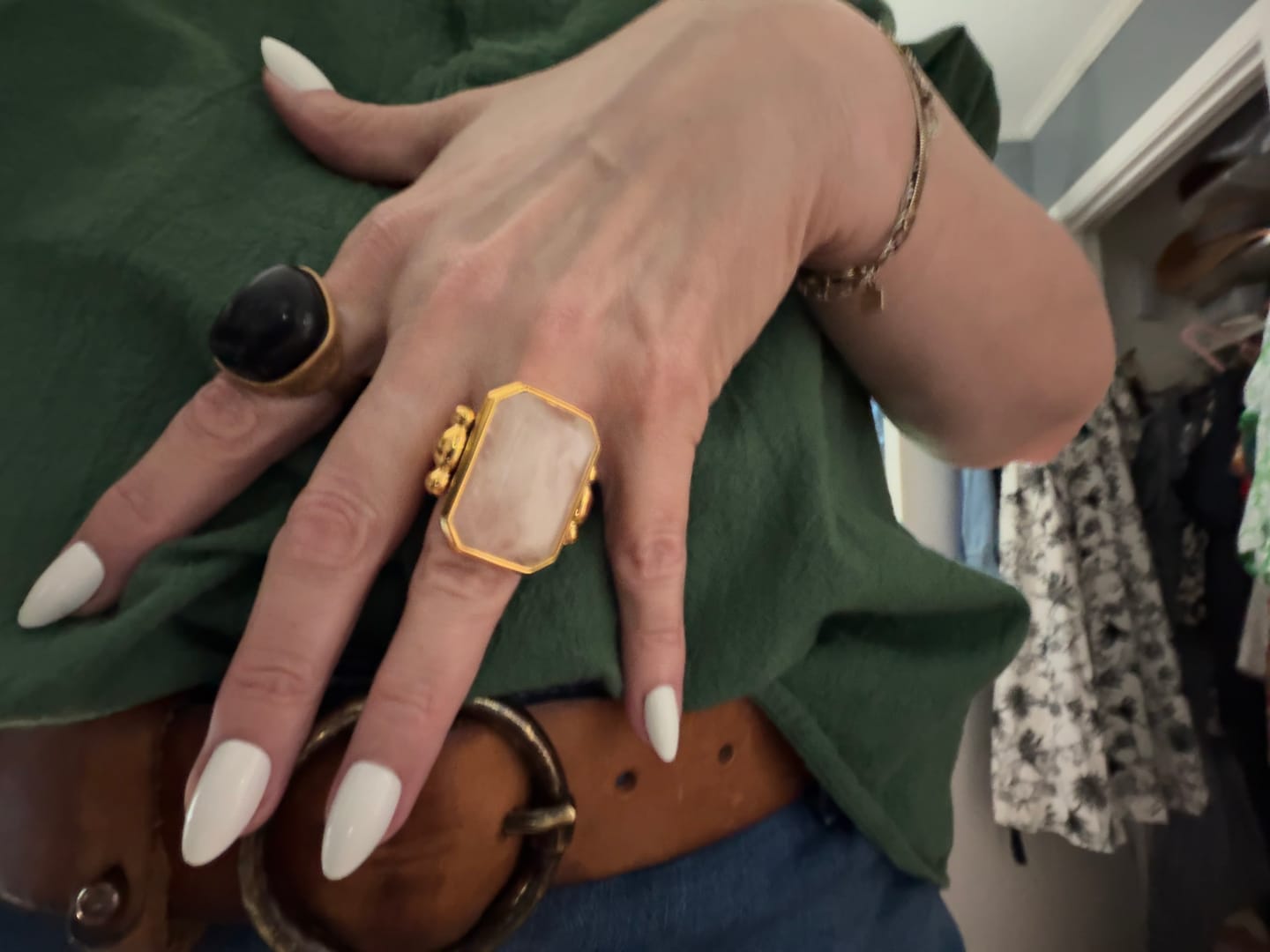 Customer photo review of Marique French Vintage Crystal Ring