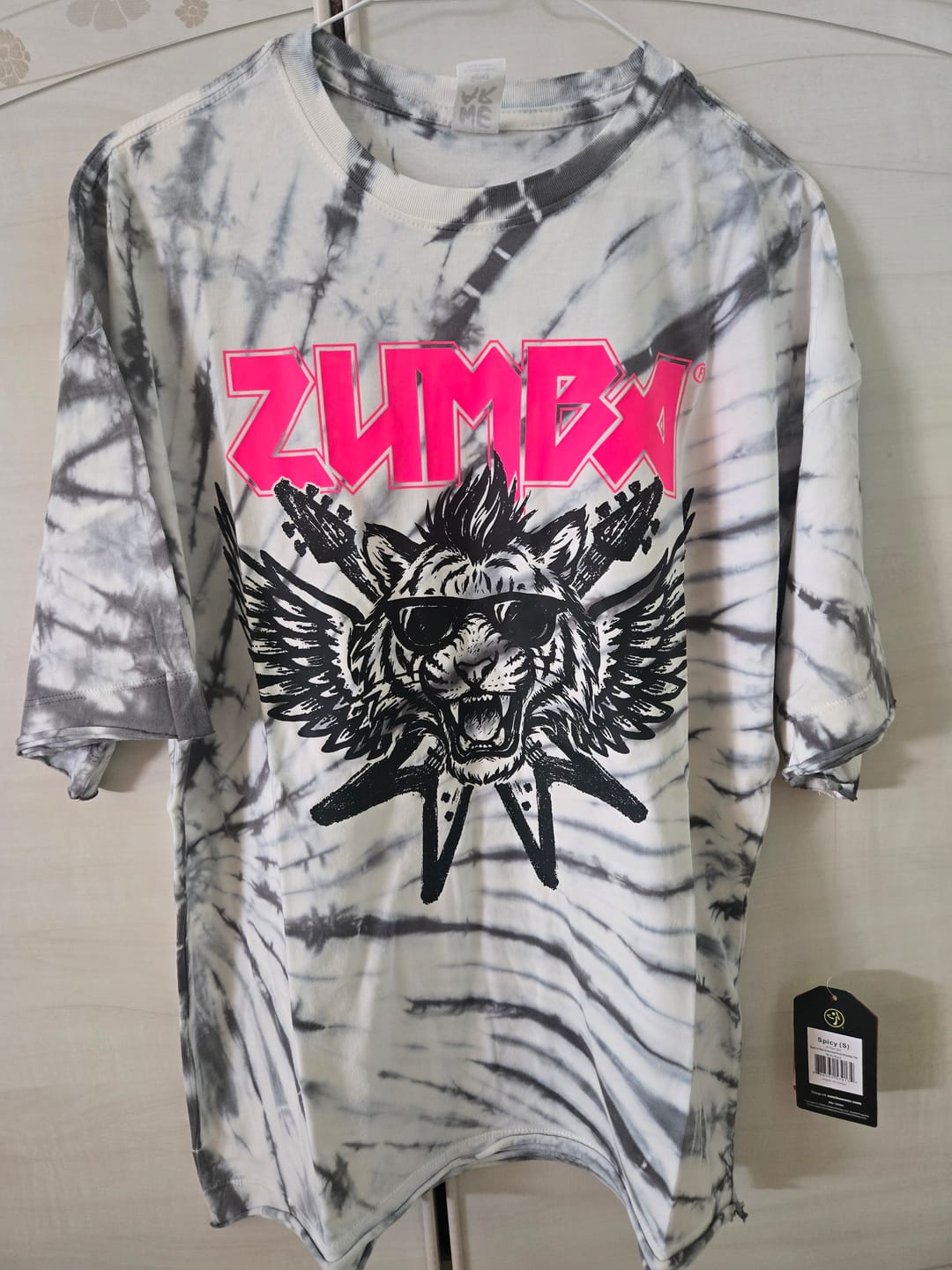 Customer photo review of Rock 'n' Roll Oversized Drop Shoulder Tee