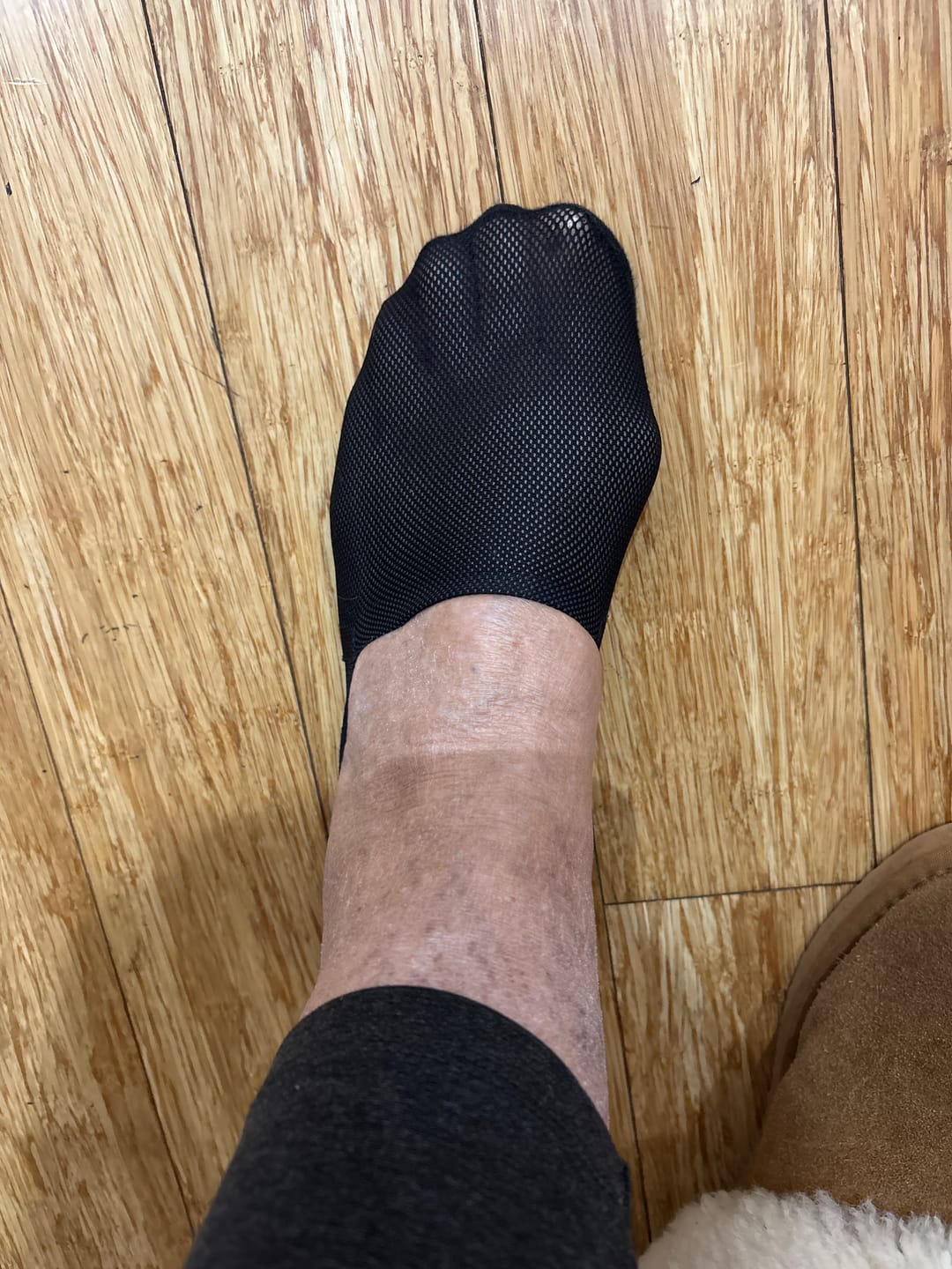 Customer photo review of 3 Pack Invisible Socks