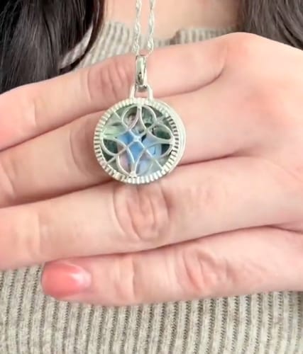 Customer photo review of Custom Multi Photo Locket Necklace