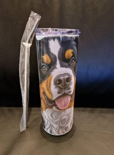 Customer photo review of RVS Tumbler 600ml (20oz) – Witte Sublimatiebeker met Deksel
