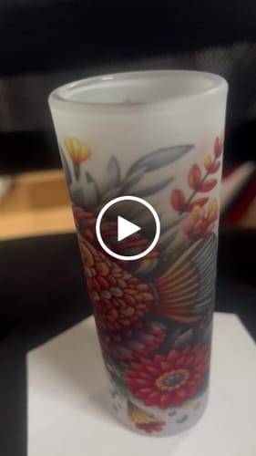 Customer photo review of 90ml (3oz) Frosted Shotglaasje voor sublimatie