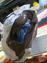 Customer photo review of DryPup — Hands-Free Dog Drying Bag